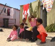 Children learning township